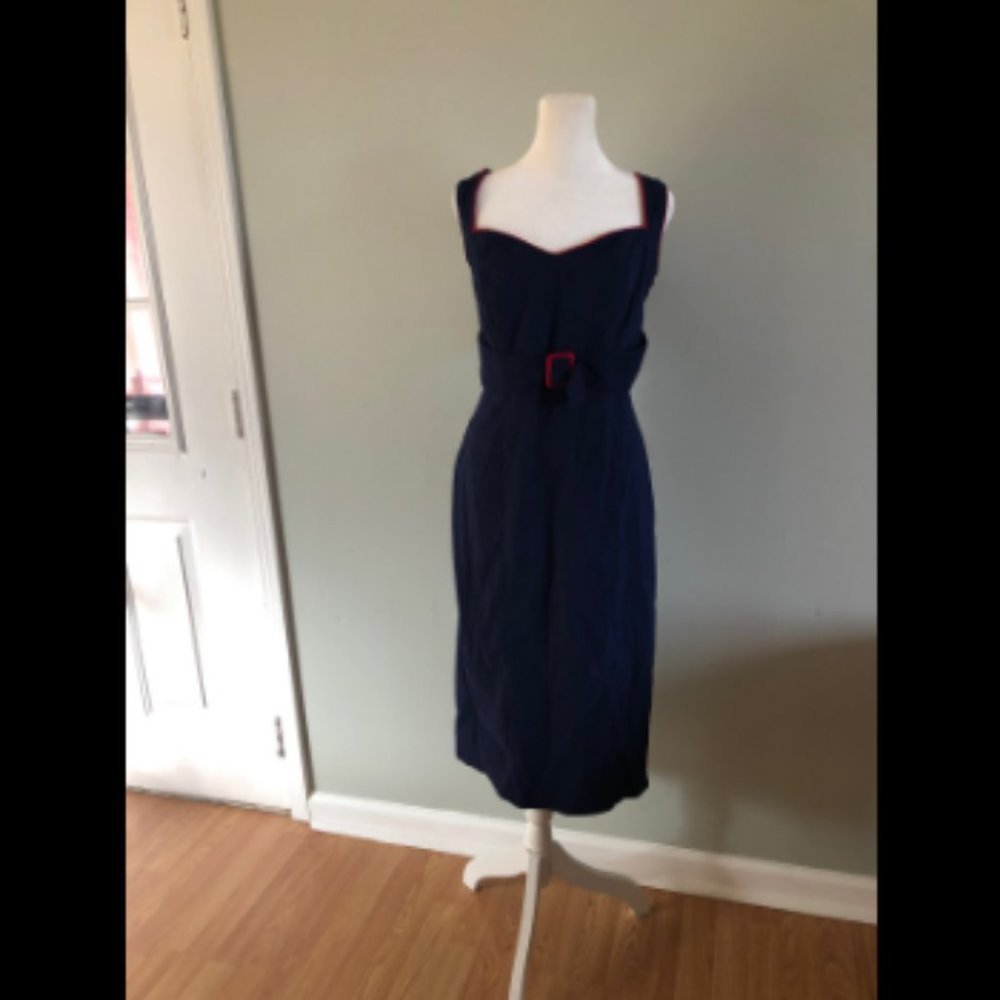 Pinup Couture Jessica Wiggle Midi Dress Sz 2X